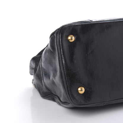 Prada Vitello Shine Top Handle Bag Black 6 of 9