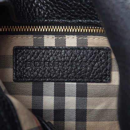 Burberry Grainy Calfskin Medium Cale Hobo Black 6 of 7