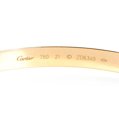 Cartier 18K Yellow Gold LOVE Bracelet 21 4 of 5