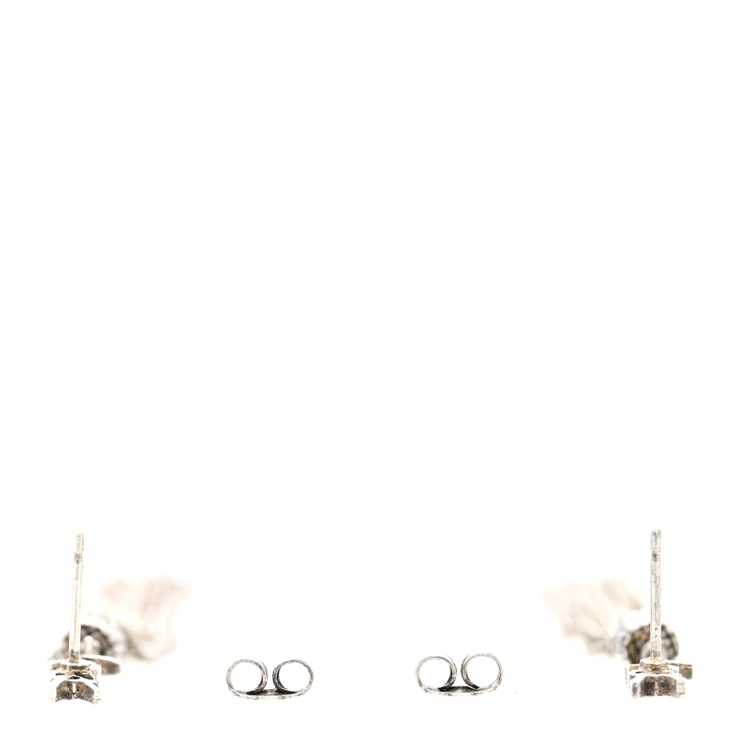 Metal Monogram Loulou Tassel Earrings Silver