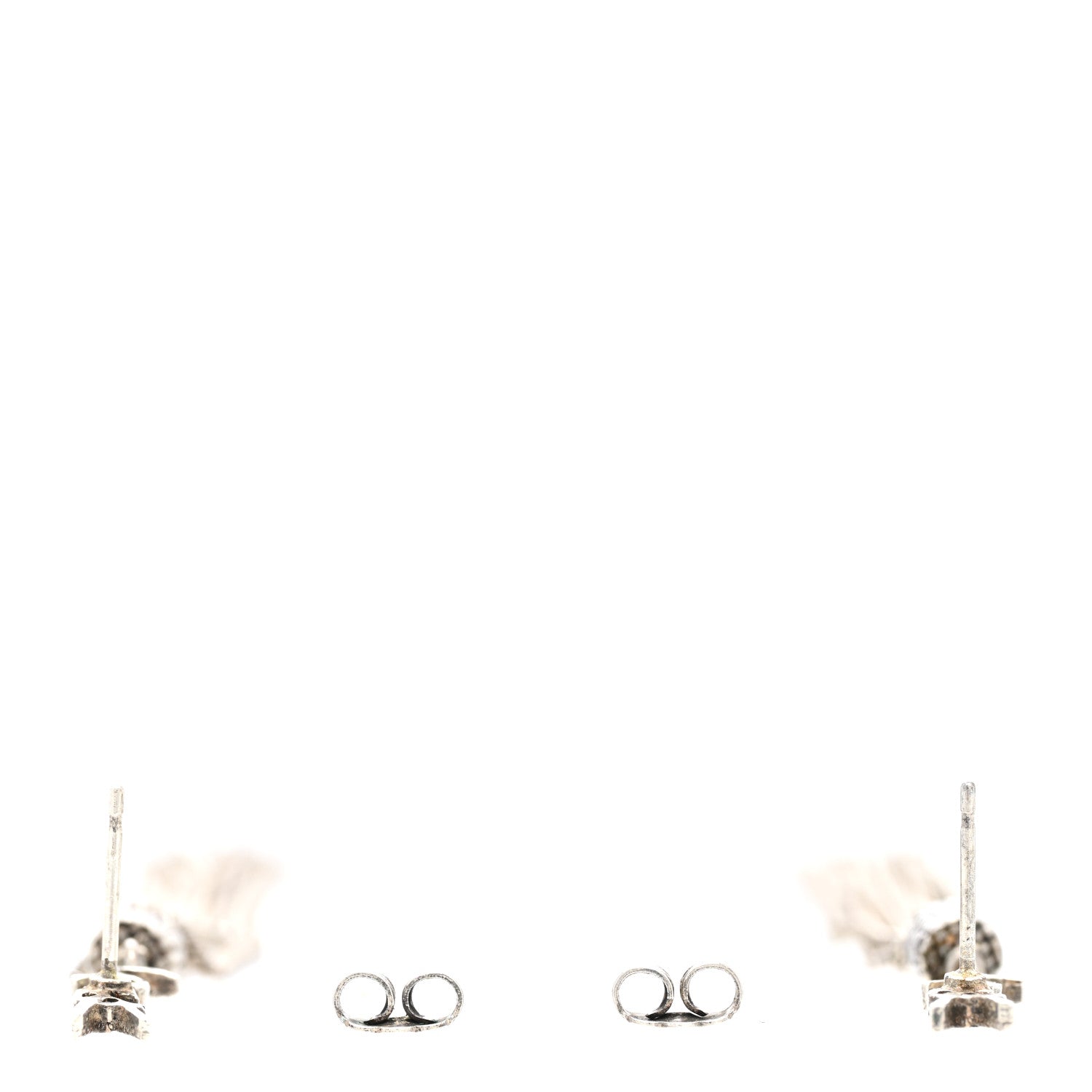 Saint Laurent Metal Monogram Loulou Tassel Earrings Silver 3 of 5