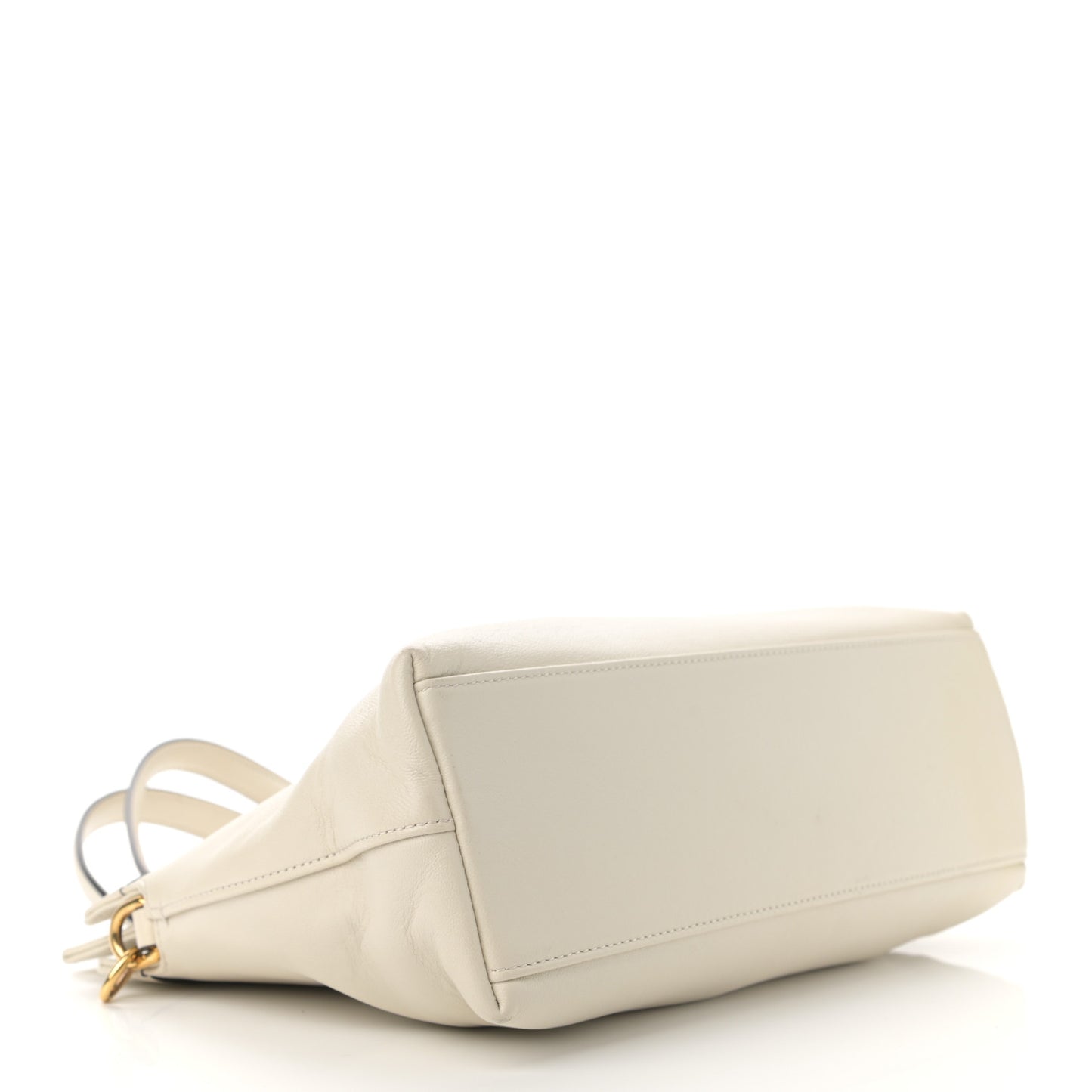 Lambskin Small Linea Matisse Top Handle Bag Mystic White