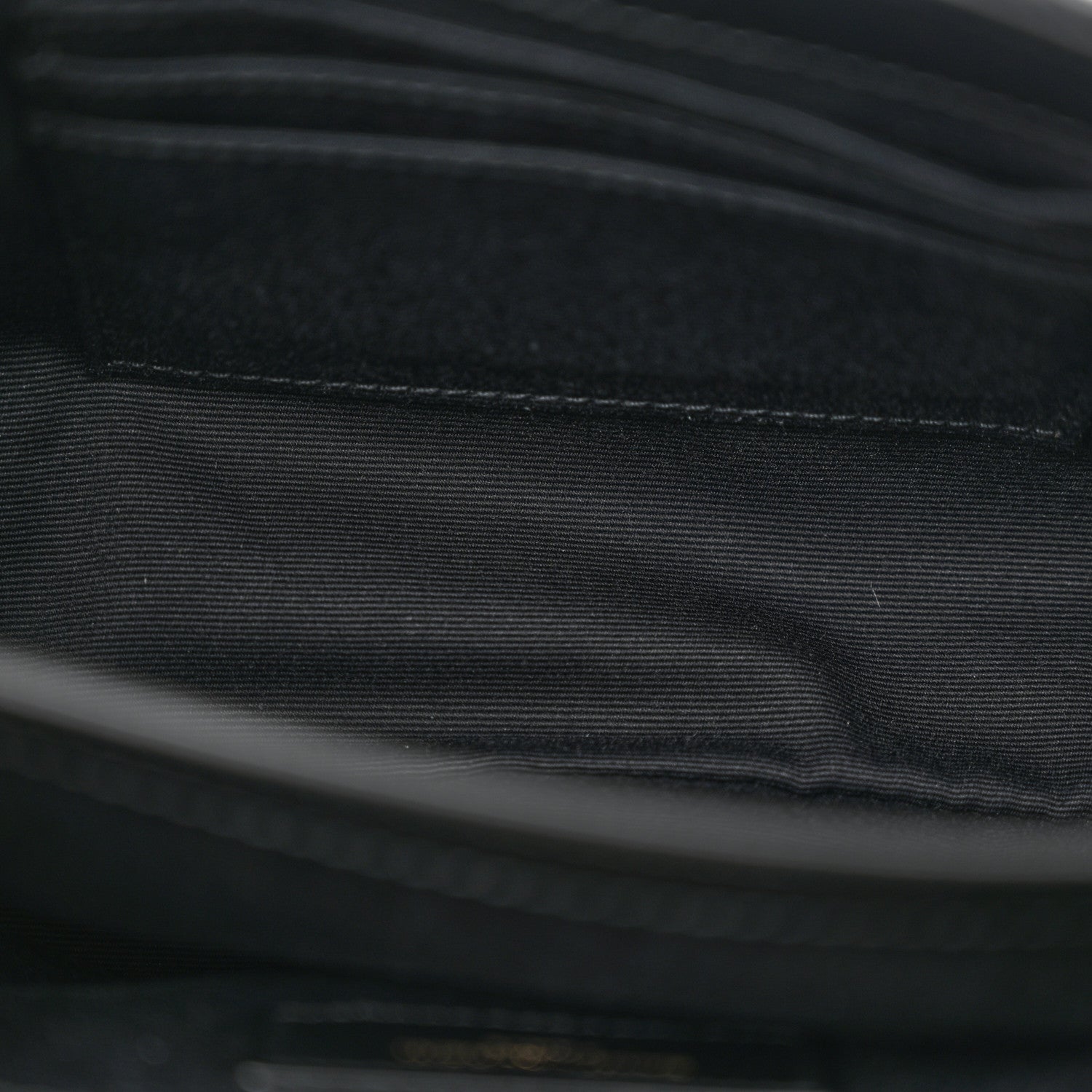 Saint Laurent Calfskin Y Quilted Monogram Toy Loulou Crossbody Bag Black 5 of 11