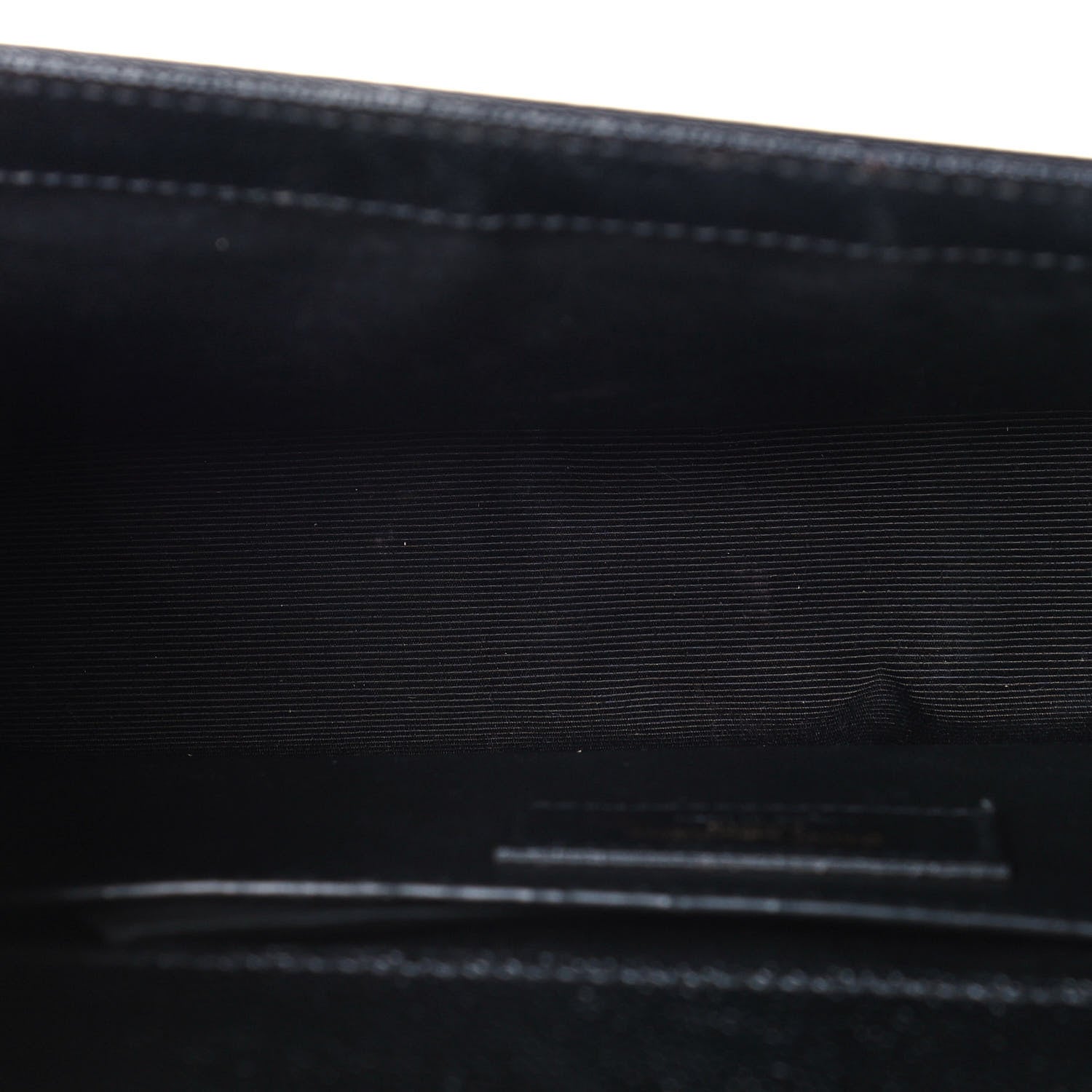 Saint Laurent Grain De Poudre Medium Classic Monogram Kate Satchel Black 14 of 15
