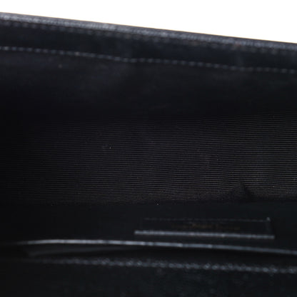 Saint Laurent Grain De Poudre Medium Classic Monogram Kate Satchel Black 14 of 15