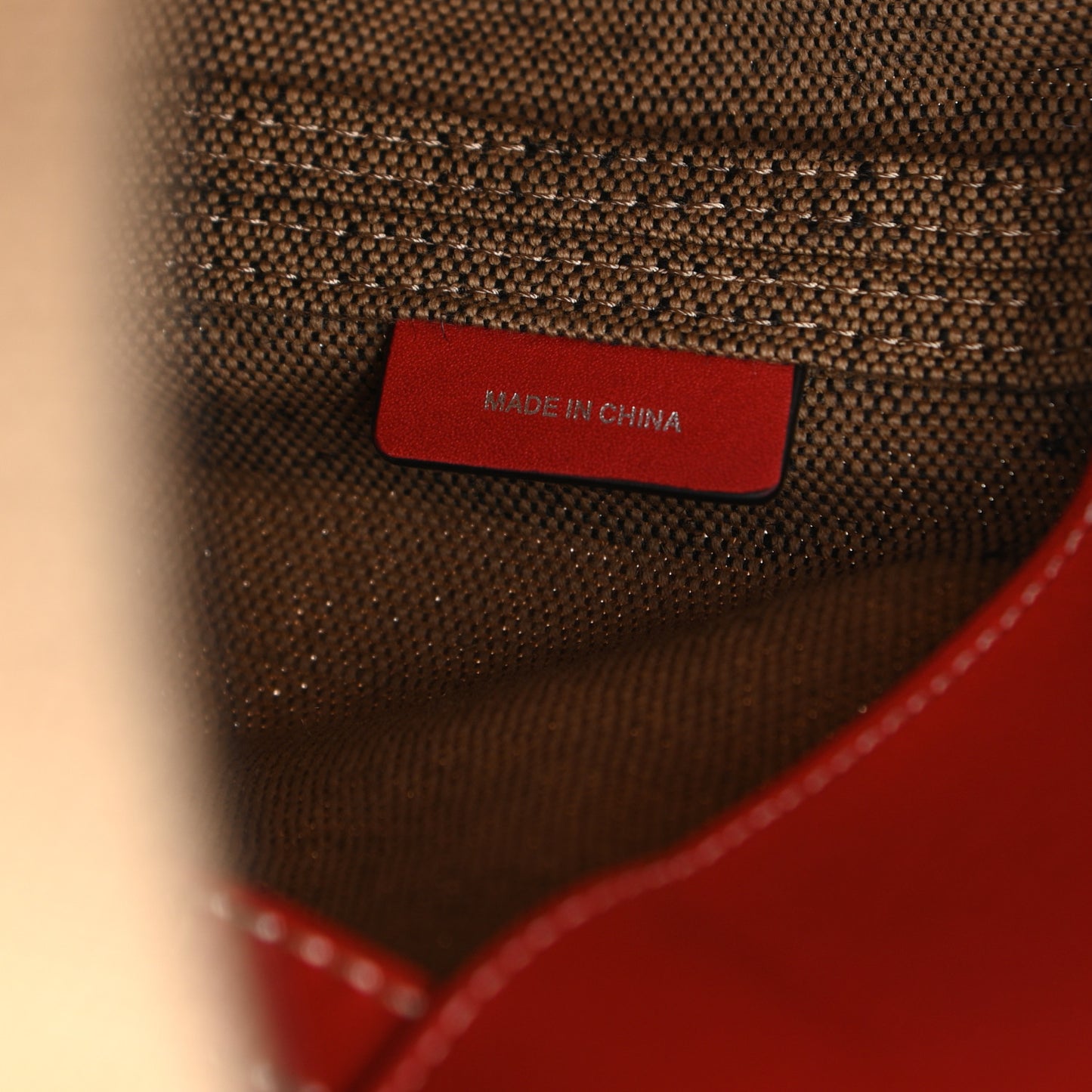 Canvas Mega Check Medium Ashby Hobo Cadmium Red