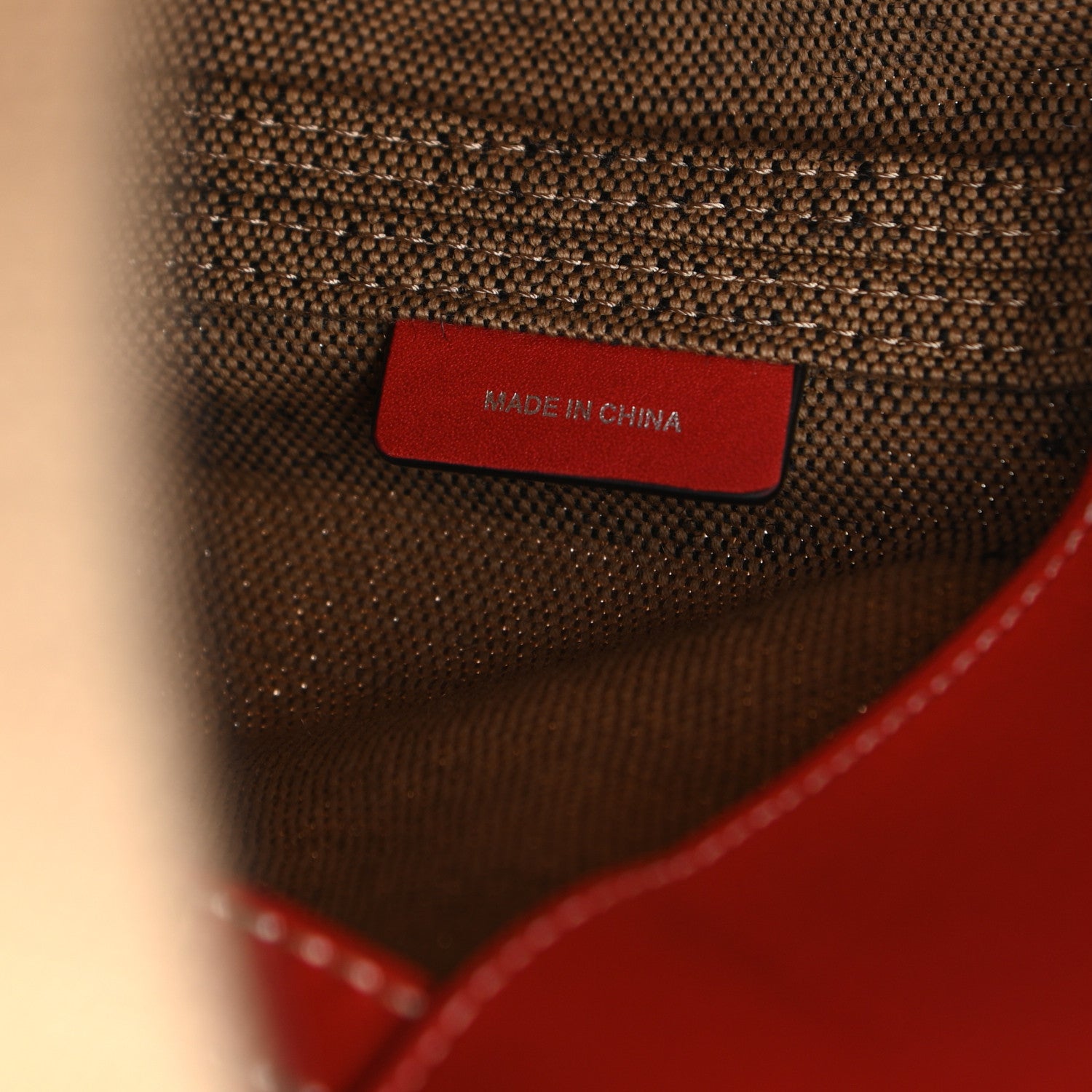 Burberry Canvas Mega Check Medium Ashby Hobo Cadmium Red 7 of 9