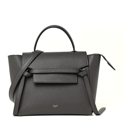 Celine Grained Calfskin Micro Belt Bag Grey 1 of 17