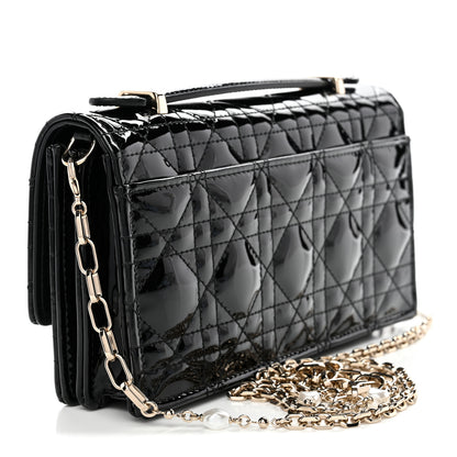 Christian Dior Patent Cannage Mini My Dior Bag Black 3 of 10