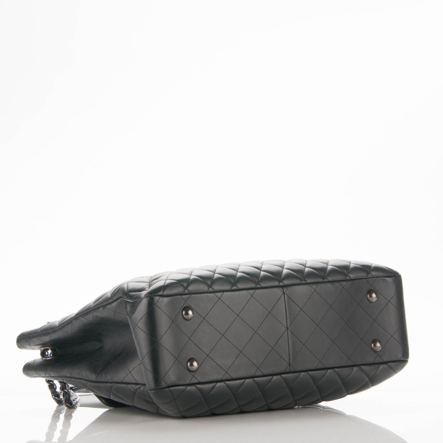Chanel Calfskin Quilted Flap Tote Black 4 of 7