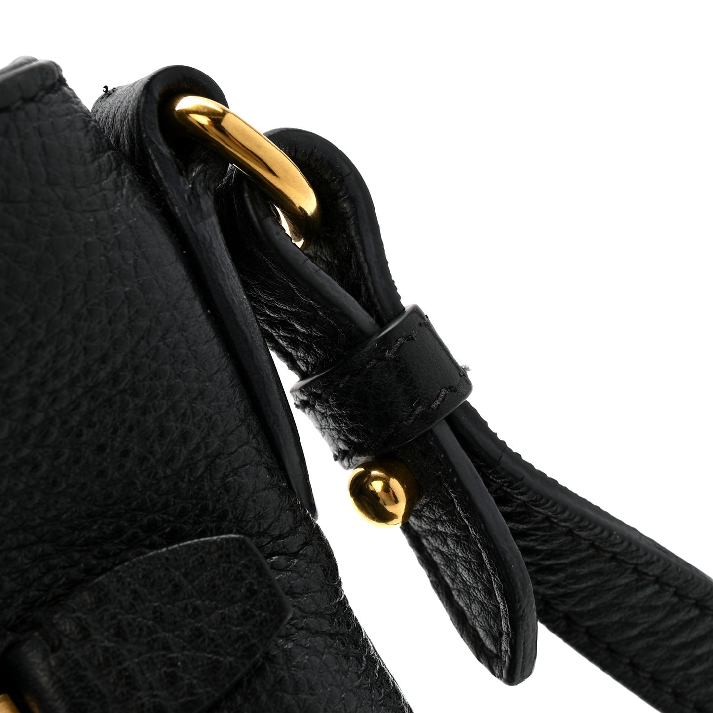 Vitello Daino Crossbody Bag Black