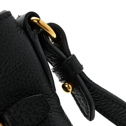 Prada Vitello Daino Crossbody Bag Black 13 of 13