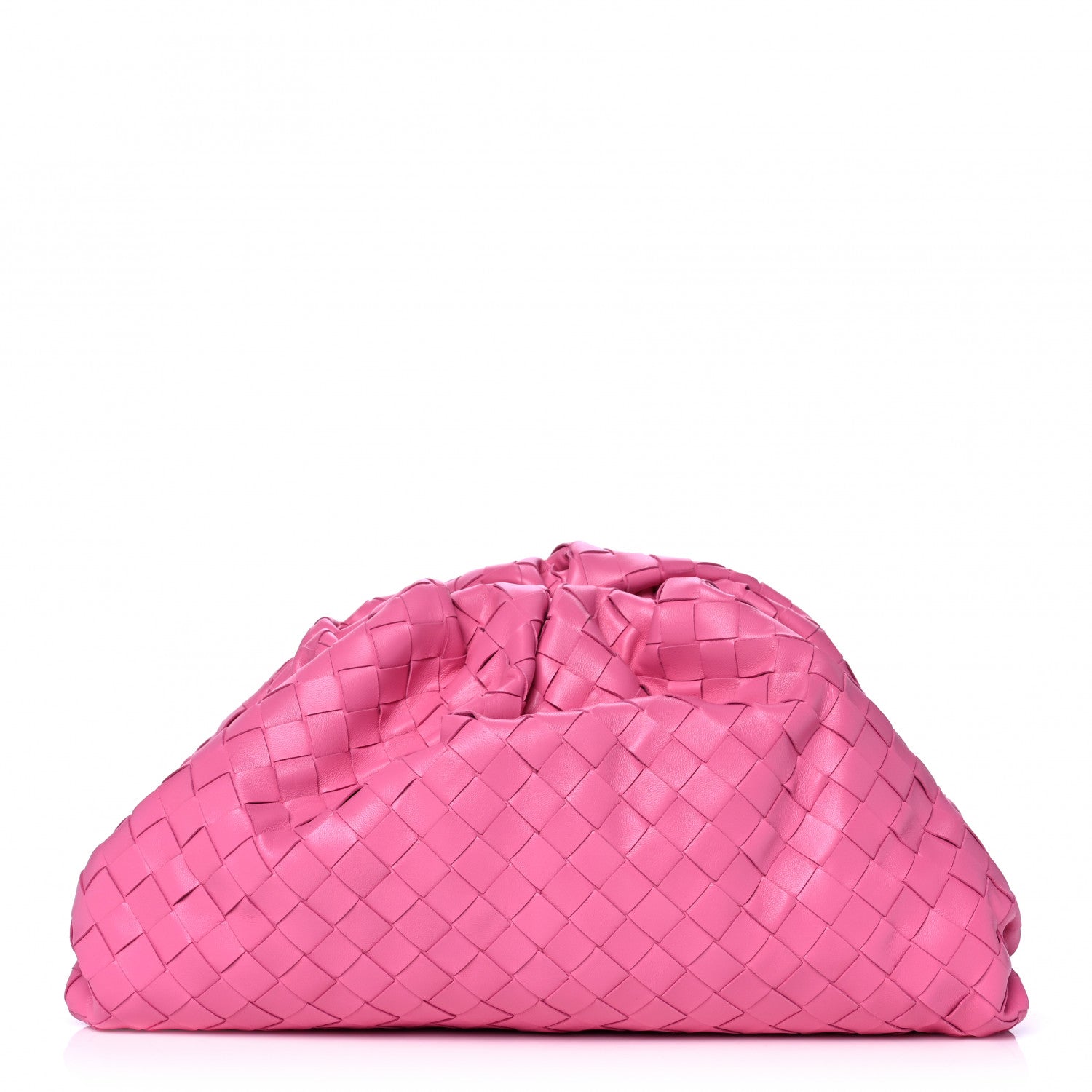 Bottega Veneta Nappa Maxi Intrecciato The Pouch Oversized Clutch Pink 1 of 13