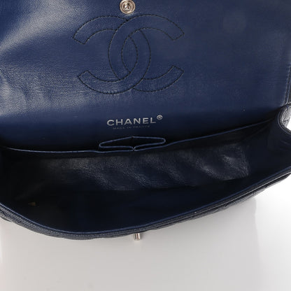 Chanel Caviar Quilted Medium Double Flap Navy 6 of 8