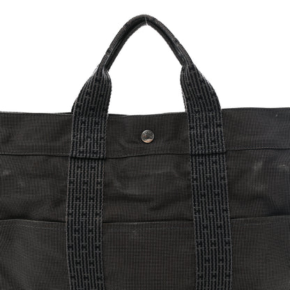 Hermes Canvas Herline MM Tote Grey 7 of 10