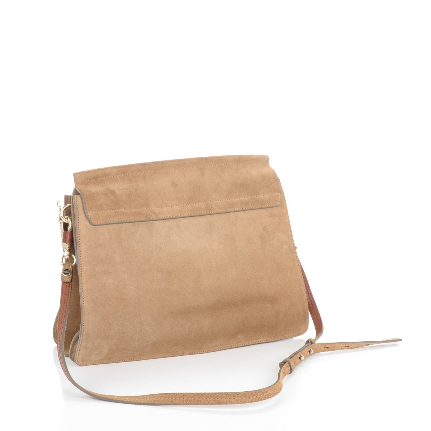 Chloe Suede Medium Faye Shoulder Bag Desert Beige 3 of 7