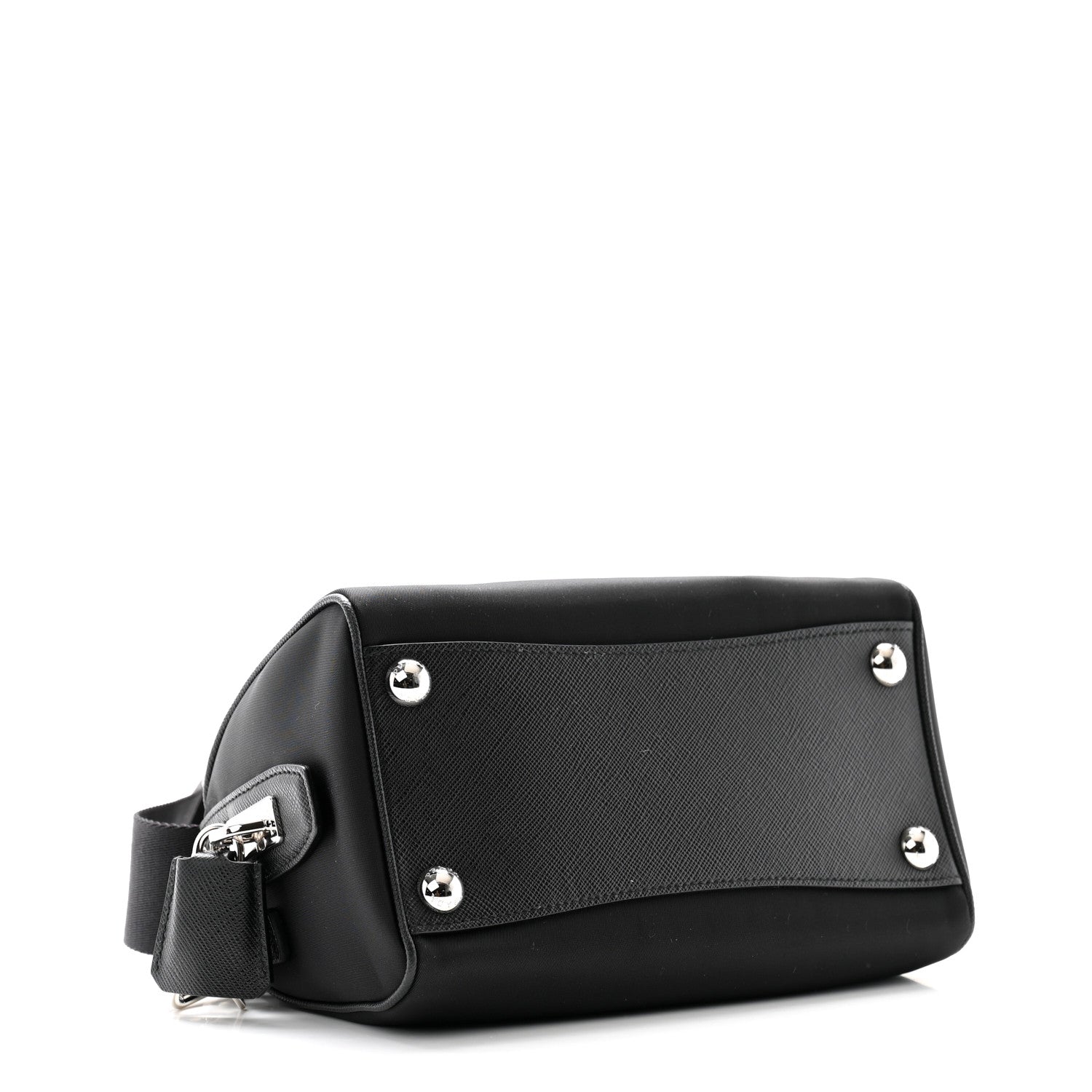 Prada Nylon Saffiano Re-Edition 2005 Top Handle Crossbody Bag Black 4 of 9