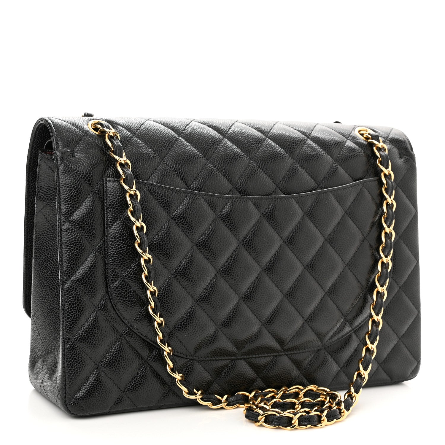 Chanel Caviar Quilted Maxi Double Flap Black 2 of 9