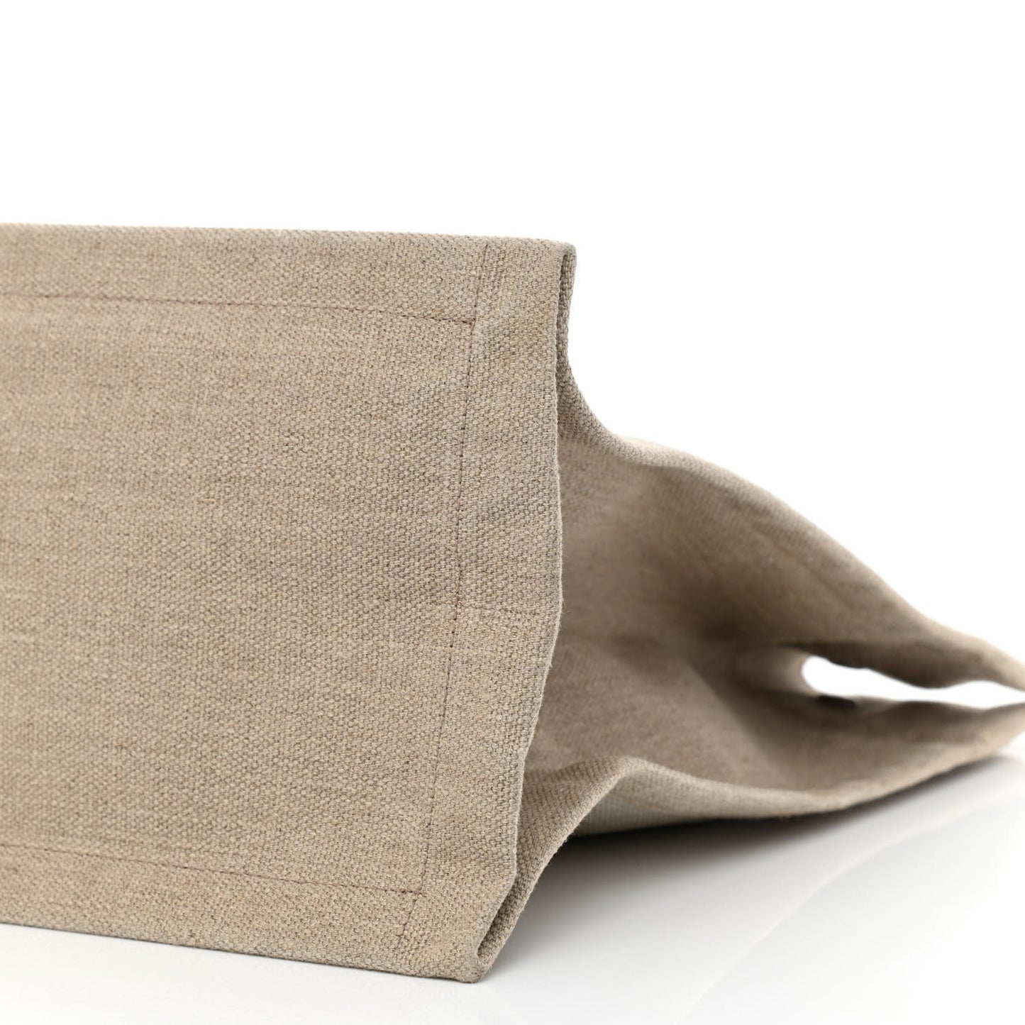 Linen Calfskin Rive Gauche Tote Optic White