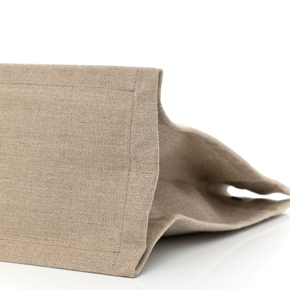 Saint Laurent Linen Calfskin Rive Gauche Tote Optic White 10 of 10