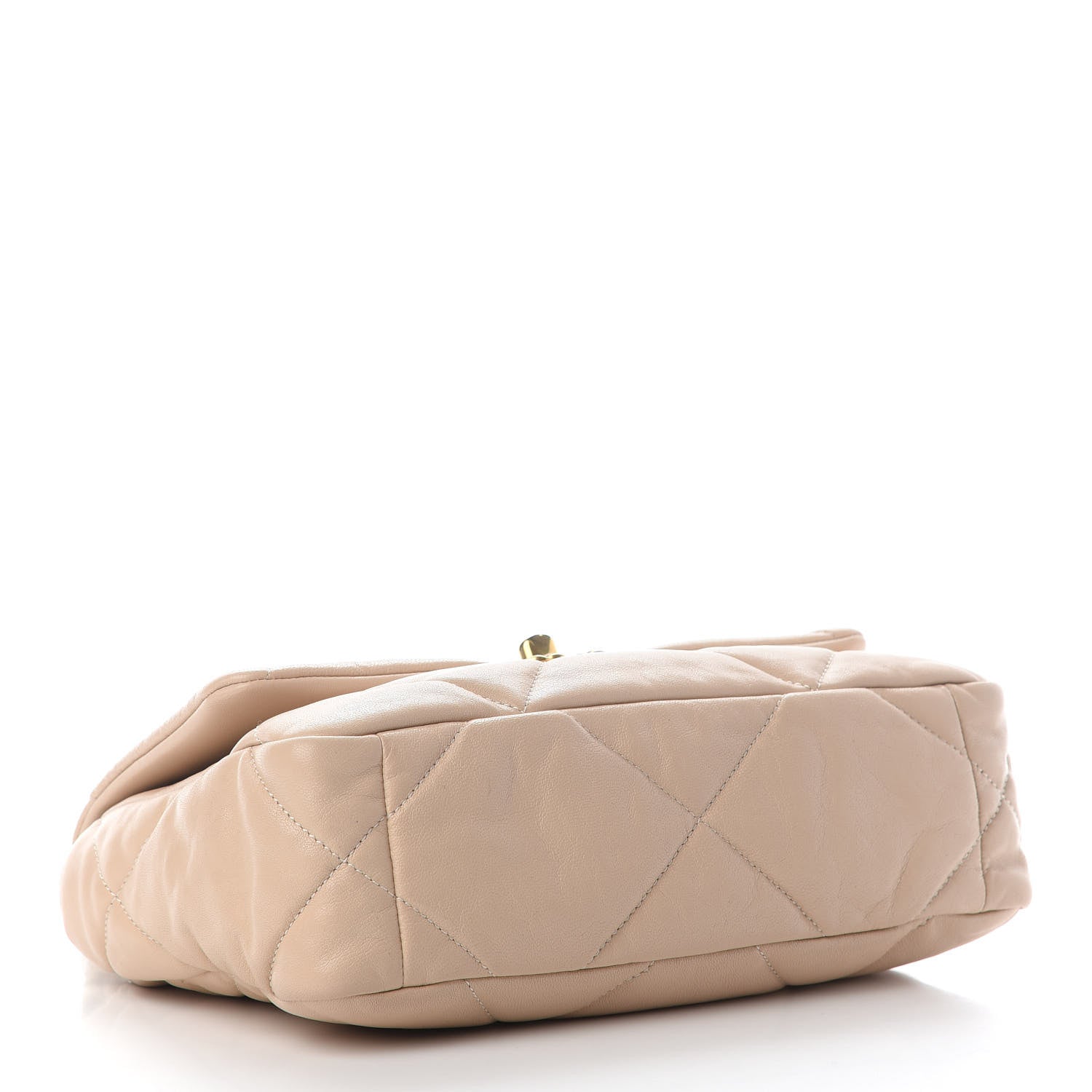 Chanel Lambskin Quilted Medium Chanel 19 Flap Beige 4 of 9