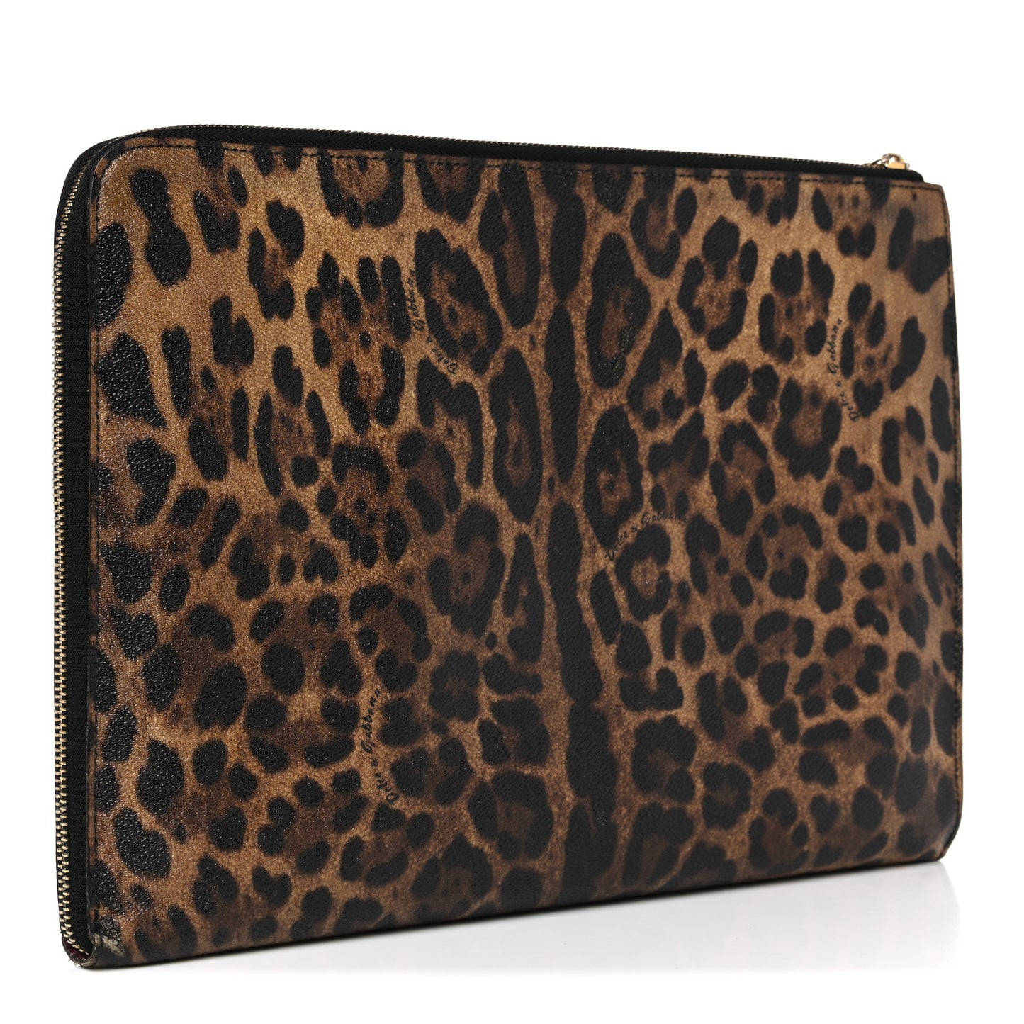 Calfskin Leopard Pouch Multicolor