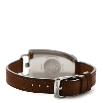 Hermes Stainless Steel Barenia 26mm Galop Quartz Watch Fauve 3 of 5