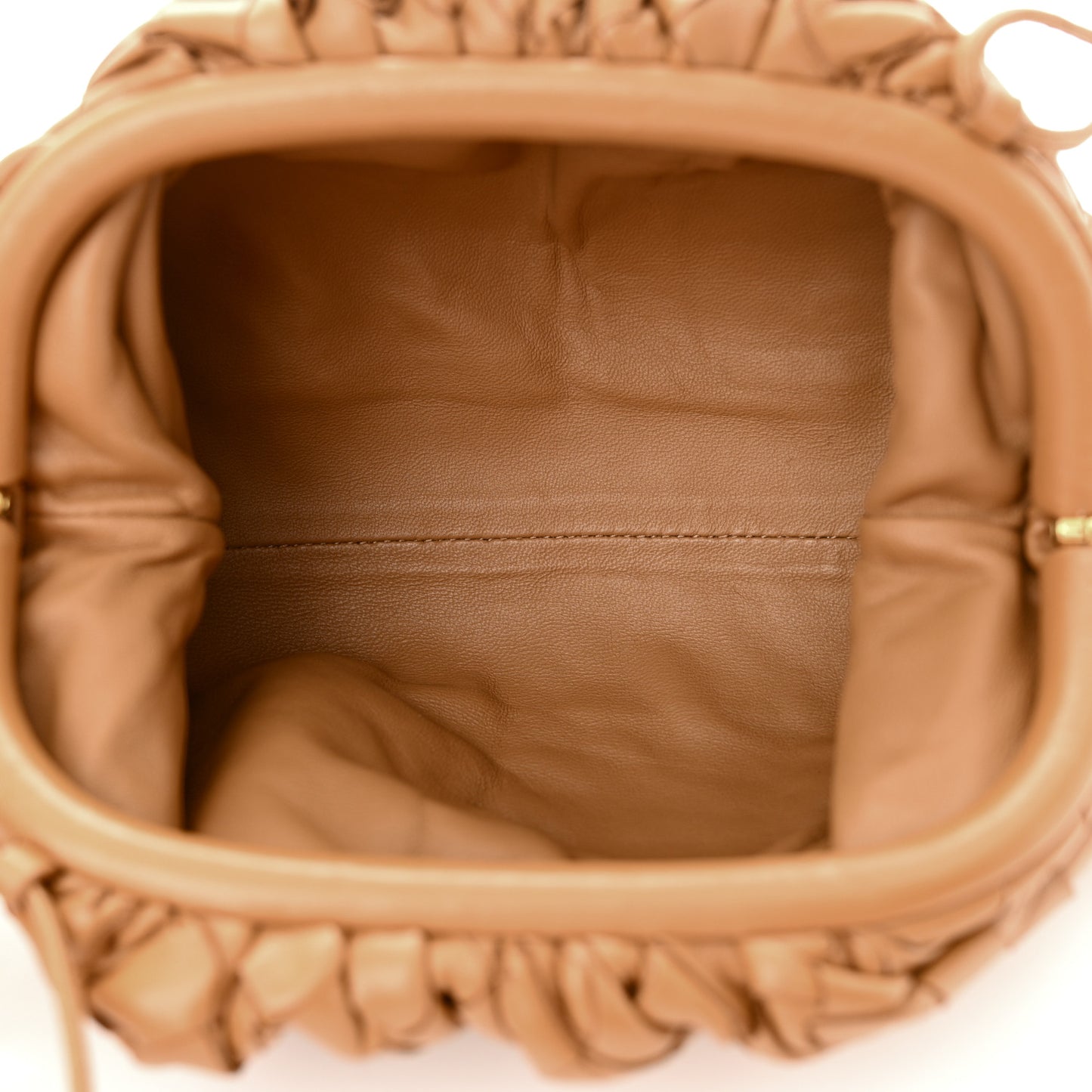 Nappa Intrecciato The Mini Pouch Carmel