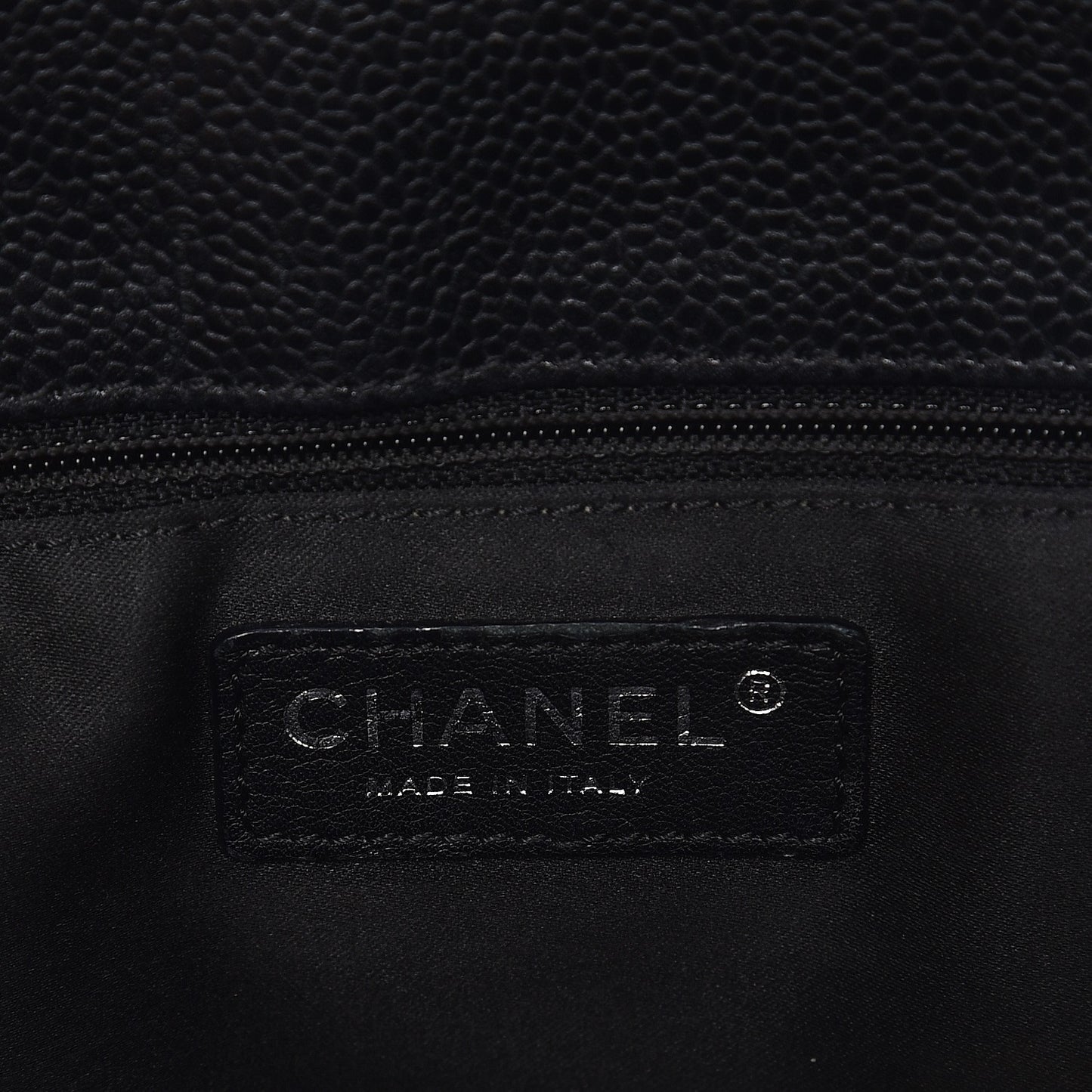 Caviar Quilted Grand Shopping Tote GST Black