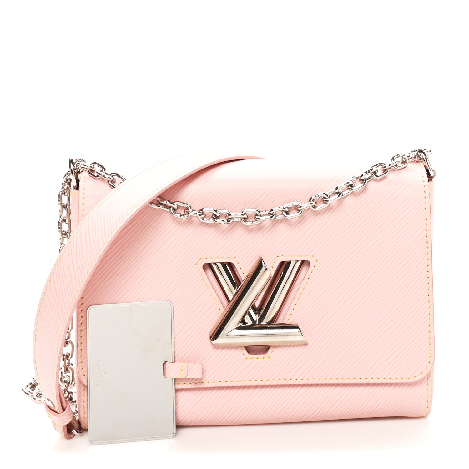 Louis Vuitton Epi Twist Shoulder Bag MM Rose Ballerine 2 of 9