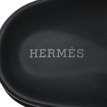 Hermes Calfskin Womens Chypre Sandals 38 Black 8 of 9