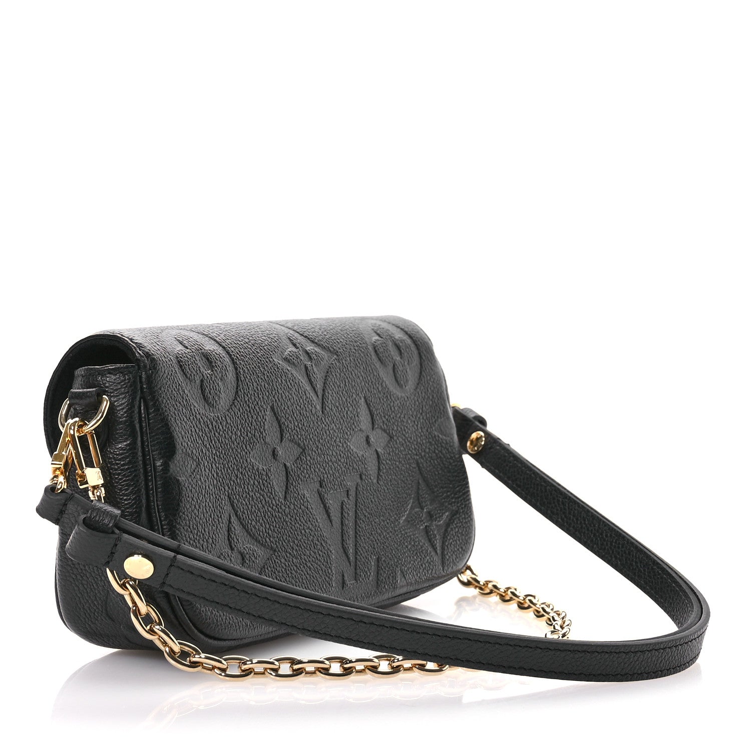 Louis Vuitton Empreinte Monogram Giant Ivy Wallet On Chain Black 3 of 10