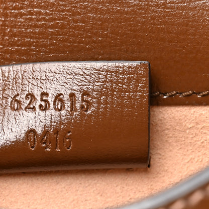 Gucci GG Supreme Monogram Mini Horsebit 1955 Crossbody Bag Beige Brown Sugar 7 of 11