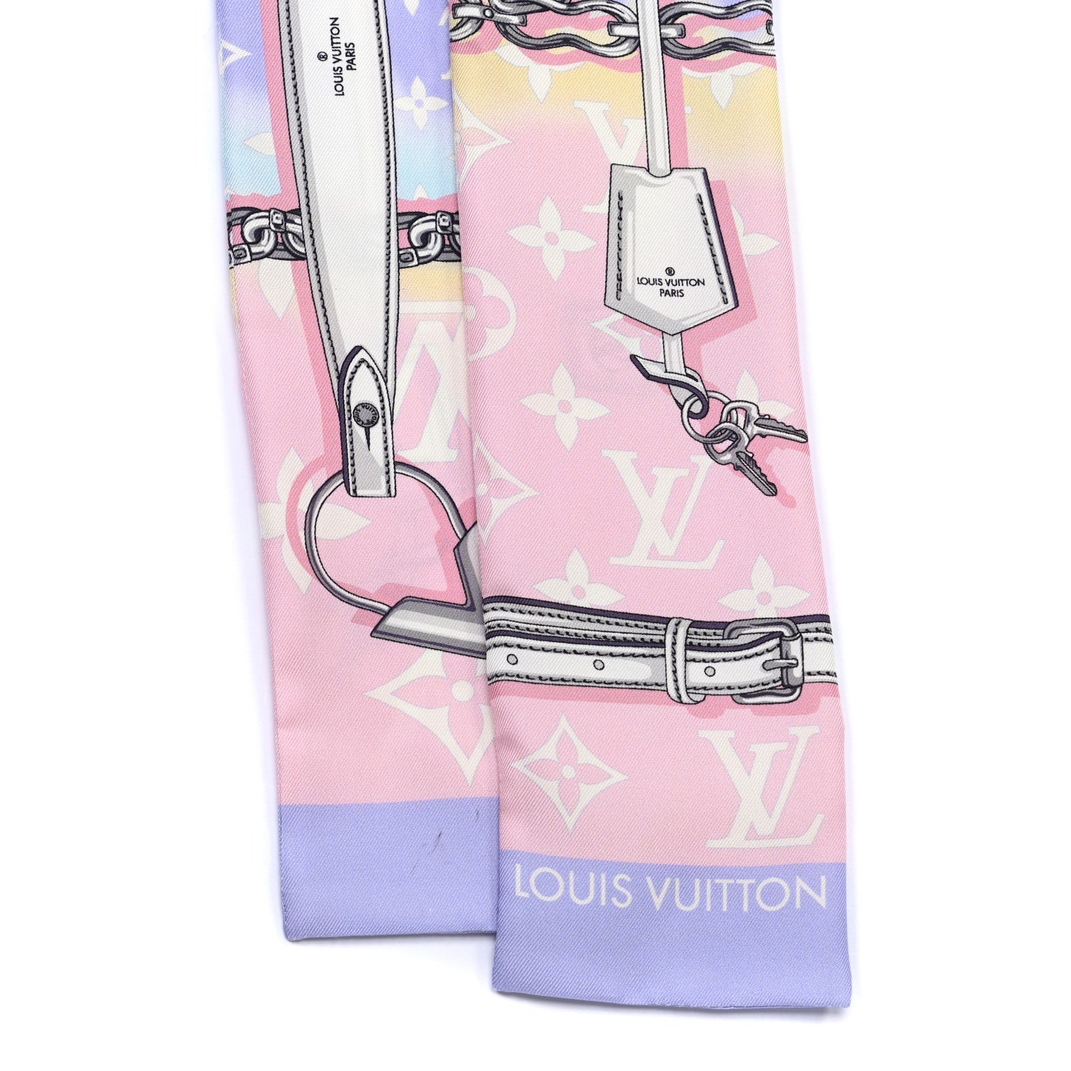 Louis Vuitton Silk Monogram Escale Confidential Bandeau Pink 3 of 6