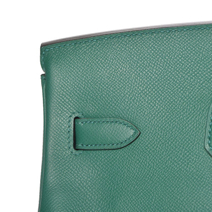 Hermes Epsom Birkin 35 Vert Vertigo 11 of 38