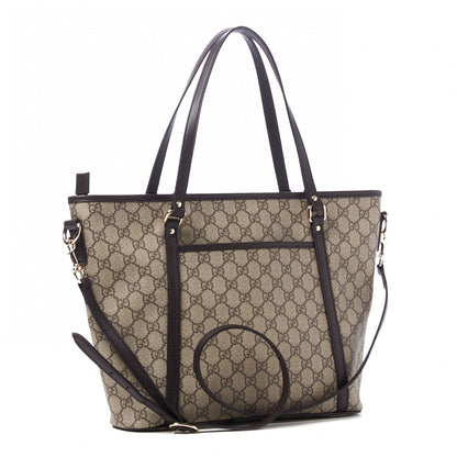 Gucci GG Supreme Monogram Medium Joy Tote Dark Brown 2 of 12