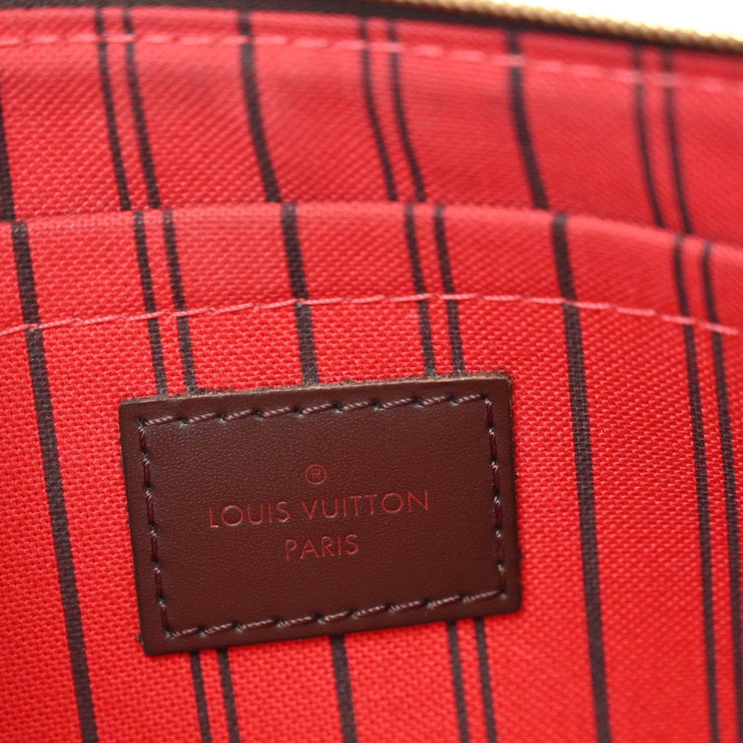 Louis Vuitton Damier Ebene Neverfull MM GM Pochette 6 of 10