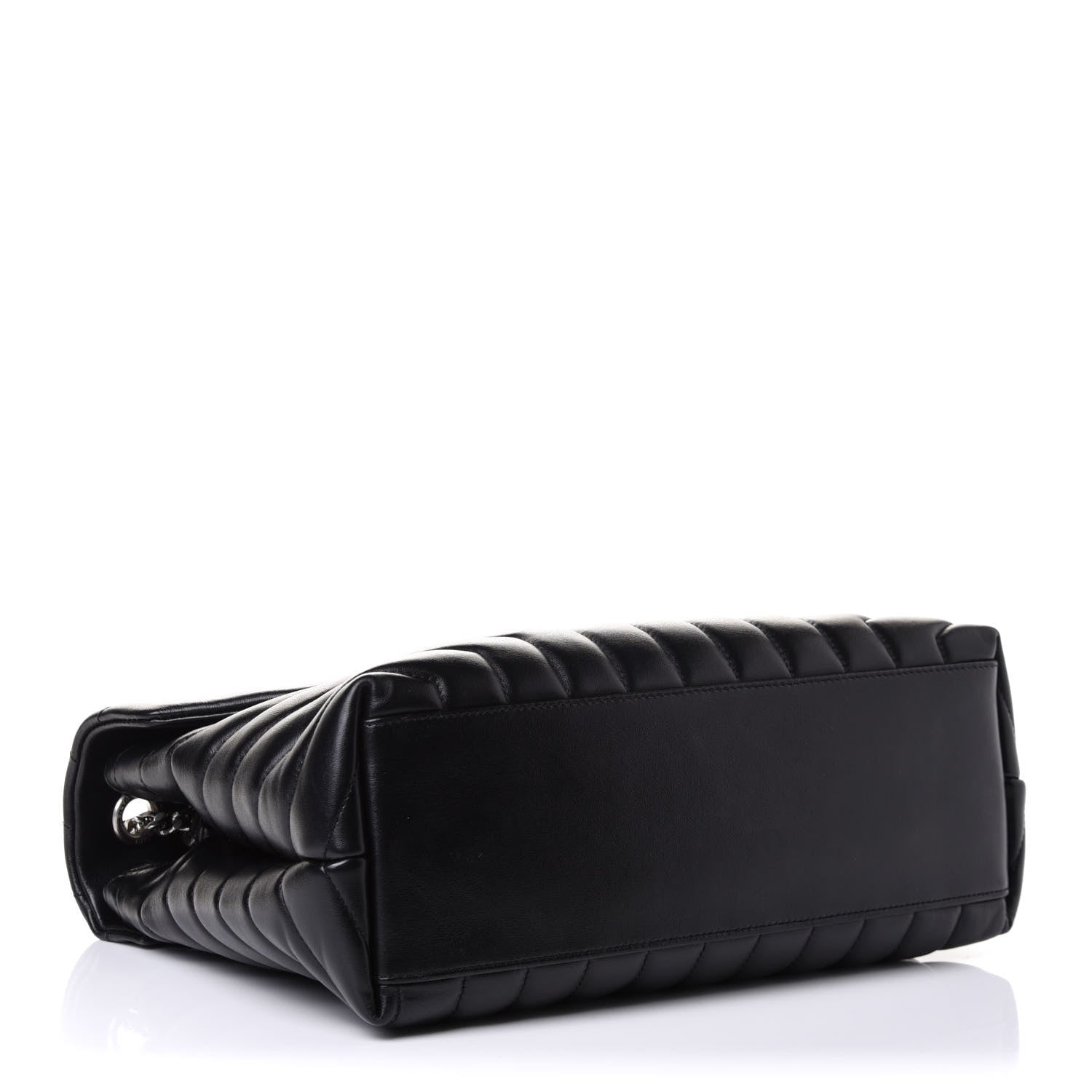 Saint Laurent Calfskin Y Quilted Monogram Medium Loulou Chain Satchel Black 3 of 9