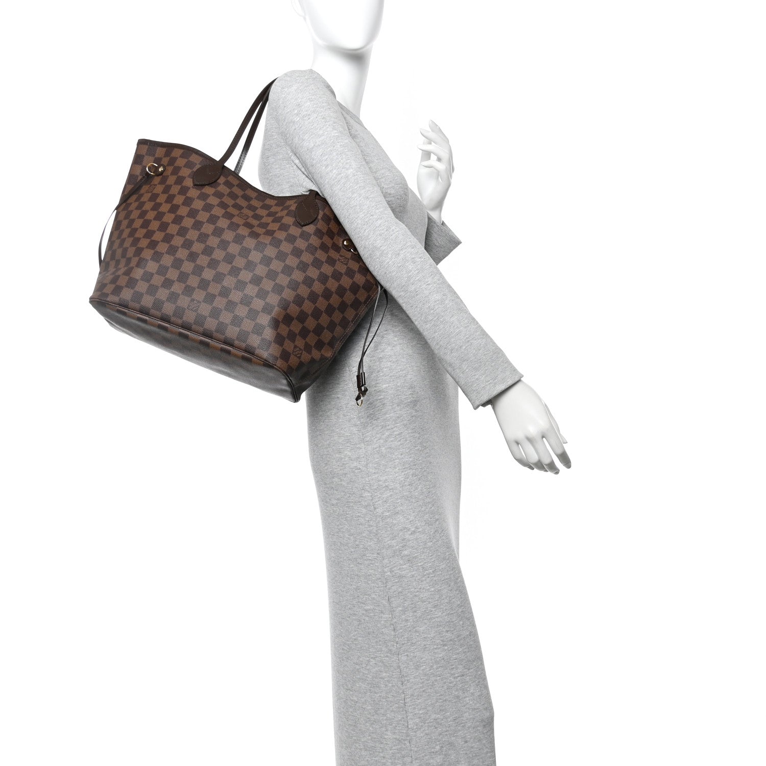 Louis Vuitton Damier Ebene Neverfull MM 2 of 9