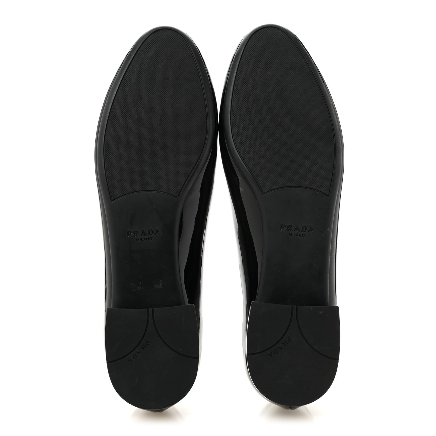 Patent Triangle Ballerina Flats 37 Black