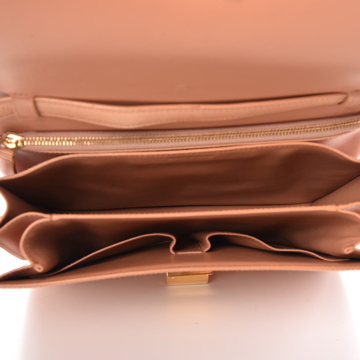 Celine Box Calfskin Medium Classic Box Flap Bag Nude 5 of 13