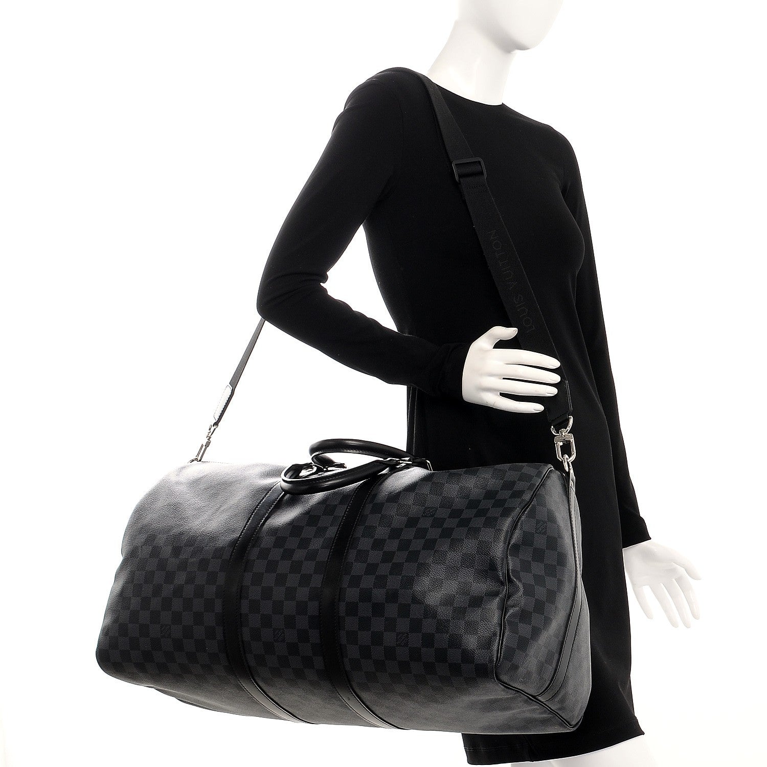 Louis Vuitton Damier Graphite Keepall Bandouliere 55 2 of 8
