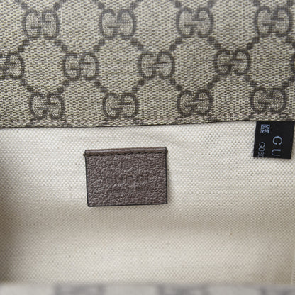Gucci GG Supreme Monogram Web Small Neo Vintage Double Flap Messenger Bag Beige New Acero 12 of 12