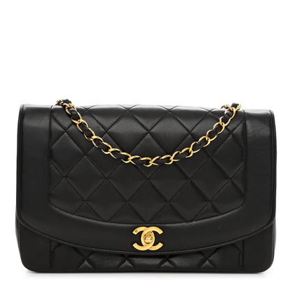 Chanel Lambskin Quilted Medium Single Flap Black 1 of 11