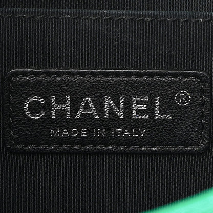 Chanel Calfskin Quilted Medium Boy Flap Green 6 of 8