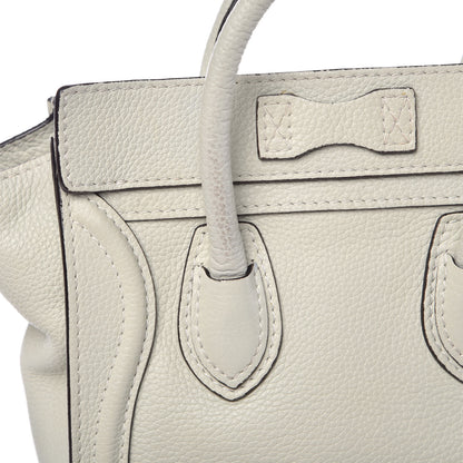 Celine Drummed Calfskin Nano Luggage Lune 11 of 18