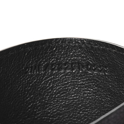 Saint Laurent Grain De Poudre Matelasse Chevron Monogram Credit Card Case Black 7 of 7