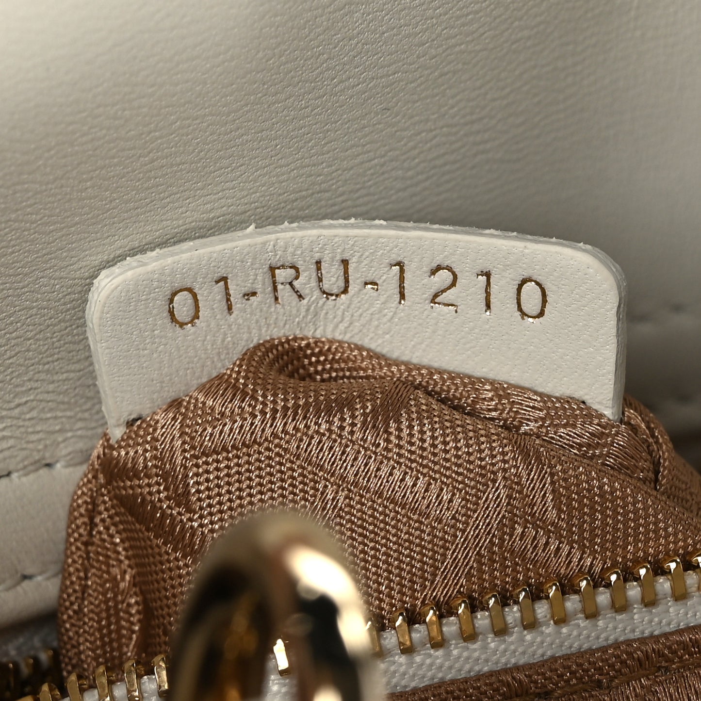Lambskin Cannage Small My ABCDior Lady Dior White