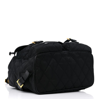 Prada Tessuto Nylon Saffiano Vela Quilted Backpack Black 4 of 8