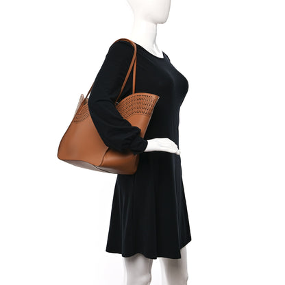 Alaia Calfskin Vienne Lili 24 Tote Brun Dore 2 of 12